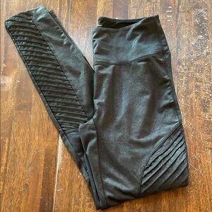 Shinestar Black Moto Leggings